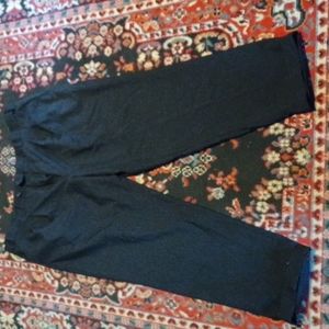 Men's Comfort Zone George Foreman Pleated Cuffed Black Slacks Size 44 × 32